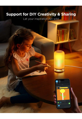 Govee Настільний світильник розумний H6022 Table Lamp 2, RGBICWW, WI-FI/Bluetooth, білий