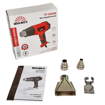 Vitals Фен будівельний Tf 162GM 1600Вт 380/500°C 300-500л/хв 0.75кг