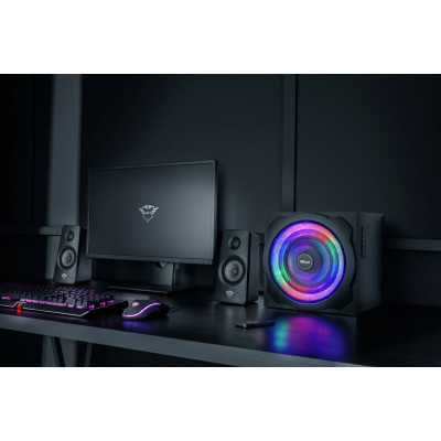 Trust Акустична система (Колонки) 2.1 GXT 629 Tytan RGB Black