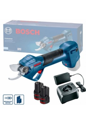 Bosch Секатор Pro Pruner акумуляторний, 12В, 3.0 Ач, до 25мм, 1кг, сет. 2 ак.