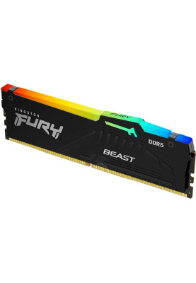 Kingston Пам'ять до ПК DDR5 5600 8GB Beast Black RGB