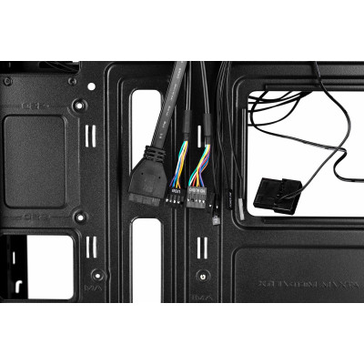 2E Корпус Alfa E130 без БЖ 2xUSB3.0, 1xUSB2.0, 1x80мм, VGA 320мм, ATX, чорний