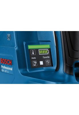 Bosch Перфоратор GBH 187-LI Professional акумуляторний, 2*18 В 5 Аг, SDS-Plus, 2.4 Дж, 980 об/хв, кейс, 2.9 кг