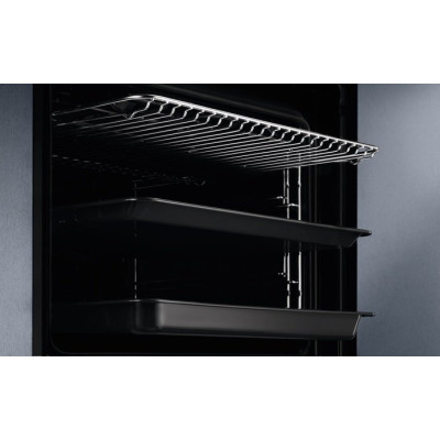 Electrolux Духовий шафа електричний, 72л, A+, пара, дисплей, конвекція, піроліз, телескопічні напрямні, чорний