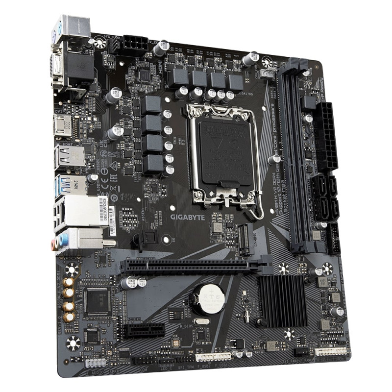 Gigabyte Материнська плата H610M H V2 s1700 H610 2xDDR5 HDMI D-Sub mATX