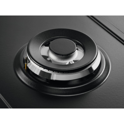 Electrolux Варильна поверхня Electrolux газова, 60см, чавун, чорний