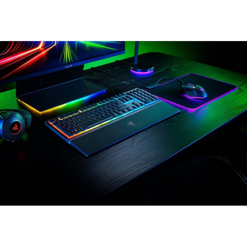 Razer Клавіатура Ornata V3 RGB 104key Mecha-Membrane Switch USB RU Black