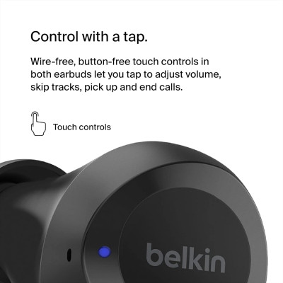 Belkin Навушники TWS Soundform Bolt True Wireless, чорний
