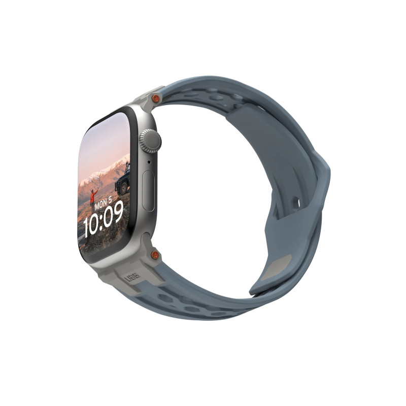 UAG Ремінець для Apple Watch Ultra 2/Ultra-49-45-44-42mm, Monarch, Cloud Blue/Titanium