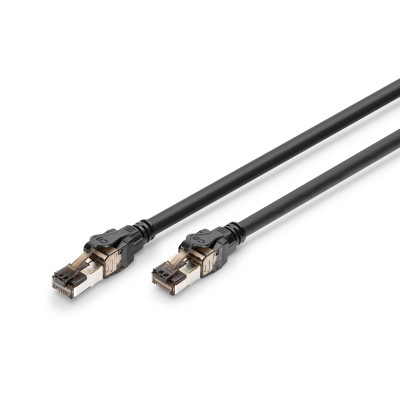 Digitus Патч-корд DIGITUS CAT 8.1 S-FTP, 1м, AWG 24/7, LSZH, чорний