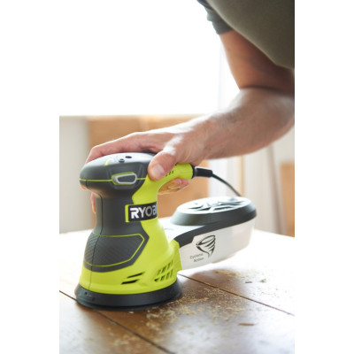 Ryobi Шліфмашина ексцентрикова ROS300, 93х185мм, 300Вт, 0-13000 об / хв, 2.3кг