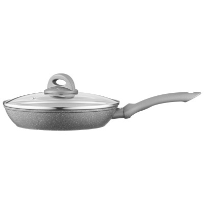 ARDESTO Сковорідка Gemini Gourmet з кришкою 24 см, сірий, алюміній
