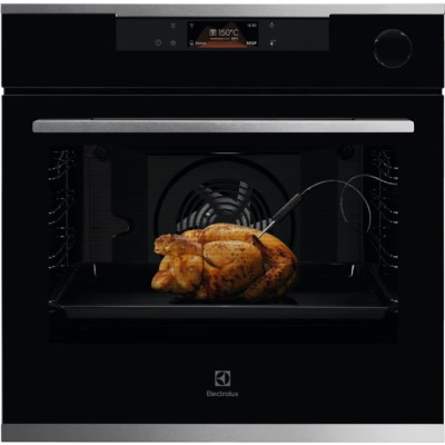 Electrolux Духовий шафа електричний, 72л, А+, пара, дисплей, конвекція, піроліз, ф-ція пароварки, телескопічні напрямні, чорний