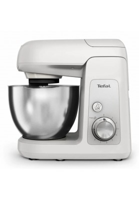 Tefal Кухонная машина Bake Partner 1100Вт, чаша-метал, корпус-пластик, насадок-8, білий