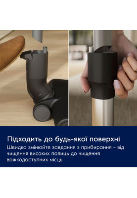 Electrolux Пилосос безпровідний, конт пил -0.5л, автон. робота до 50хв, вага-2.49кг, НЕРА12, 2 насадки, зелений