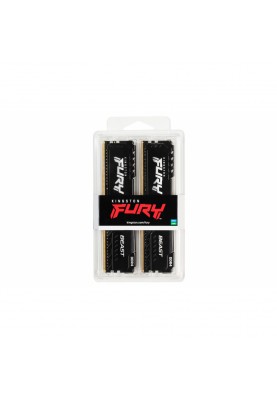 Kingston Пам'ять до ПК DDR4 2666 32GB KIT (16GBx2) FURY Beast