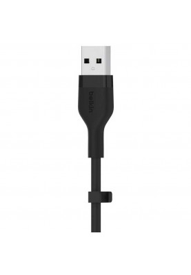 Belkin Кабель заряджання/синхронізації USB-A > Lightning, 2м, силіконовий з кліпсою, чорний