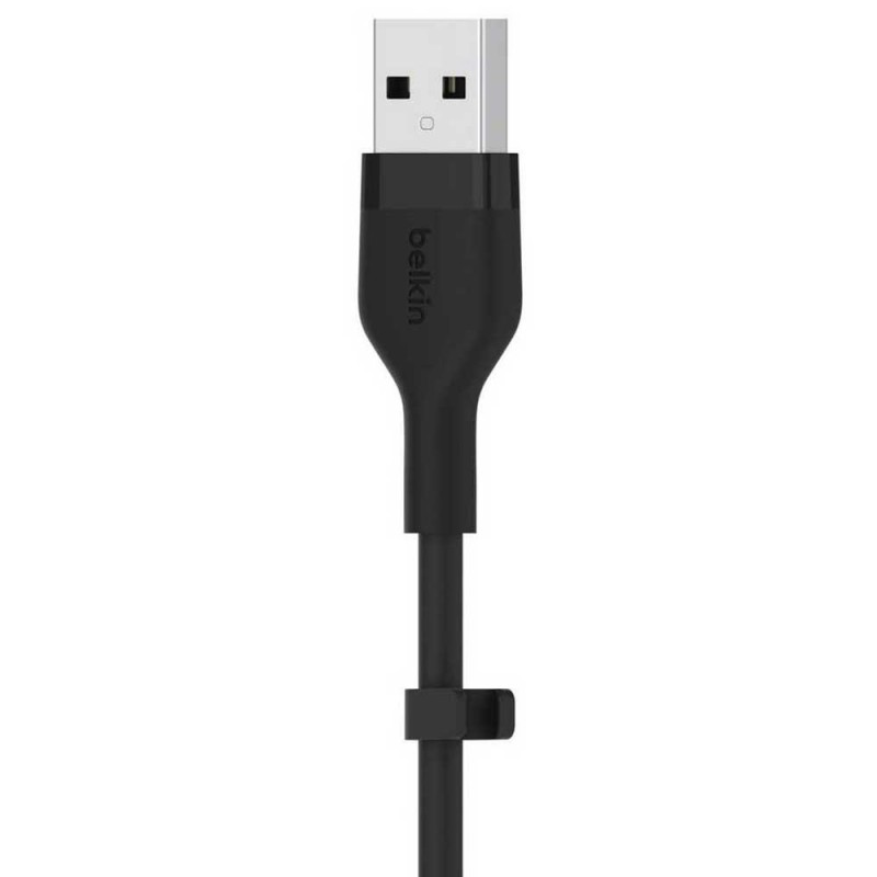 Belkin Кабель заряджання/синхронізації USB-A > Lightning, 2м, силіконовий з кліпсою, чорний