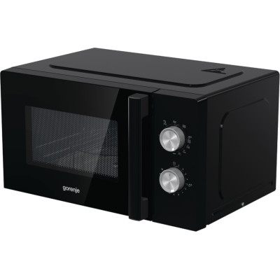 Gorenje Мікрохвільова піч, 20л, хутро. кер., 800Вт, гриль, чорний