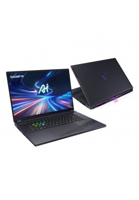 Gigabyte Ноутбук AORUS G6X 16.0 QHD 165Hz, Intel i7-13650HX, 16GB, F1TB, NVD4060-8, DOS, чорний