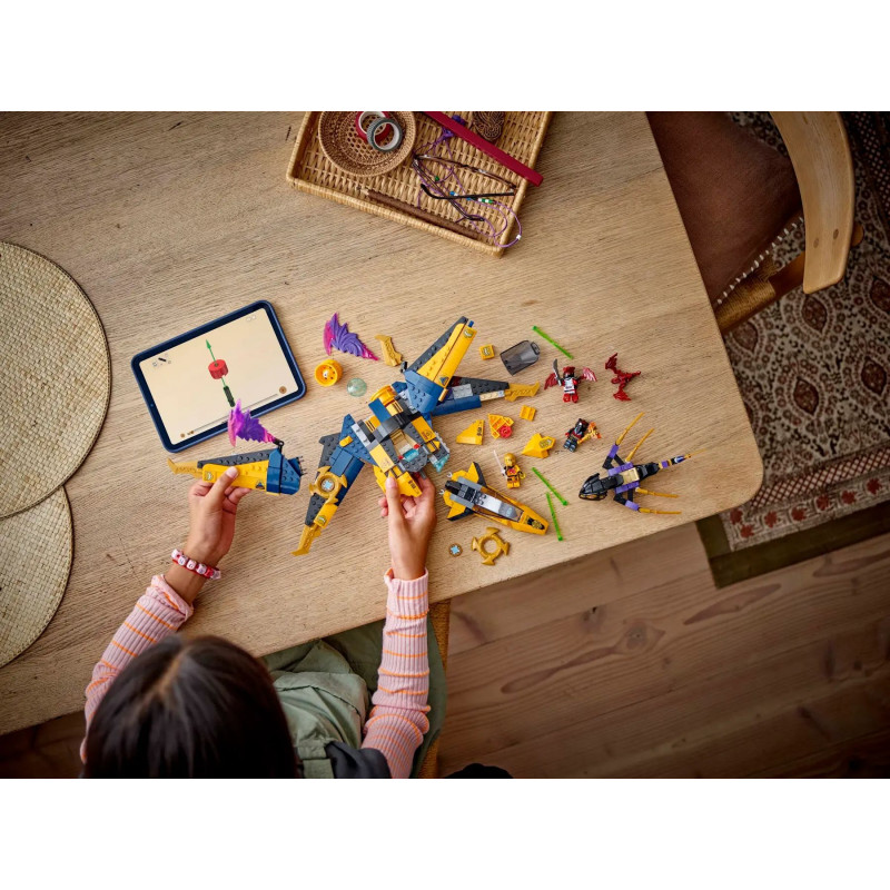 LEGO Конструктор Ninjago Суперштормовий реактивний літак Рас та Арін