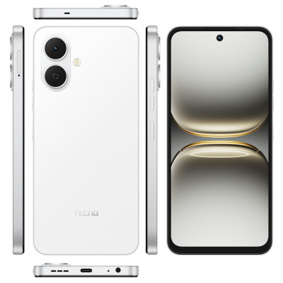 TECNO Смартфон Spark Go 2 (KM4) 6.67" 3/64ГБ, 2SIM, 5000мА•год, Veil White