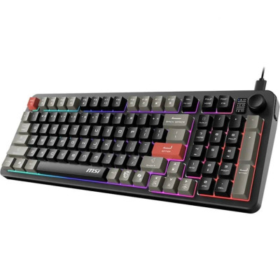 MSI Клавиатура мембранная MSI FORGE GK110 UA 98key, USB-A, EN/UKR/RU, LED, чорний