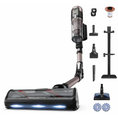 Rowenta Пилосос Rowenta безпровідний X-Force Flex 16.60 Aqua Animal, 315Вт, вологе прибирання, конт пилок -0.65л, автон. робота до 120хв, HEF system 99,9%, чорно-бронзовий