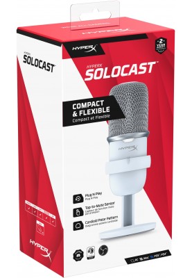 HyperX Мікрофон SoloCast, White