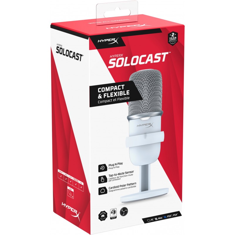 HyperX Мікрофон SoloCast, White