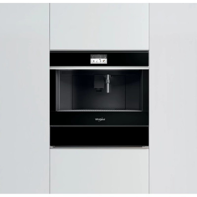 Whirlpool Кавомашина вбудована, 2.5л, зерно+мелена, автомат.капуч, дисплей, авторецептів -13, чорний