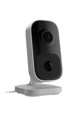 Ajax Камера відеоспостереження IndoorCam, внутрішня, 4мп, 110° вертикальний 60° горизонтальний, іч 8м, штучний інтелект, wi-fi, біла