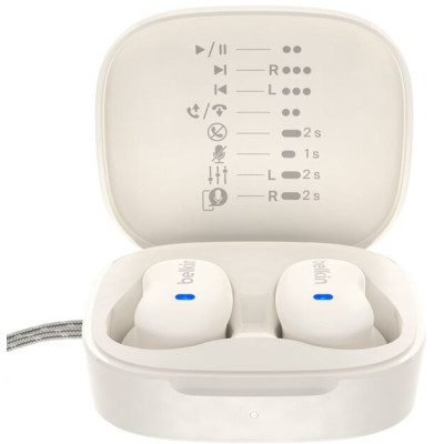Belkin Навушники TWS Soundform Anywhere True Wireless, кремовий