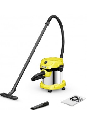 Karcher Пилосос господарський WD 2 PLUS S V-15/4/18, 1000 Вт, 15 л, 4 м, 4.519 кг