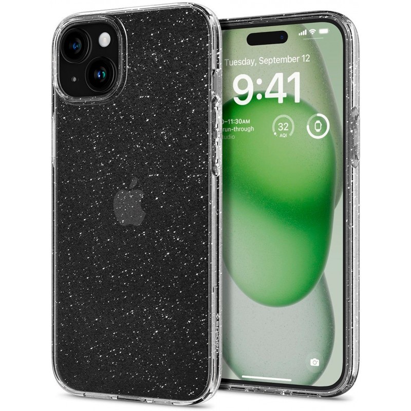 Spigen Чохол для Apple iPhone 15 Plus Liquid Crystal Glitter, Crystal Quartz