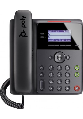 Poly SIP-телефон Edge B10, 8 ліній, чорний