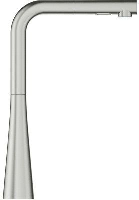 Grohe Змішувач для кухні Scala, довж.виливу - 205мм, поворотний/витяжний, 1важіль, супер сталь