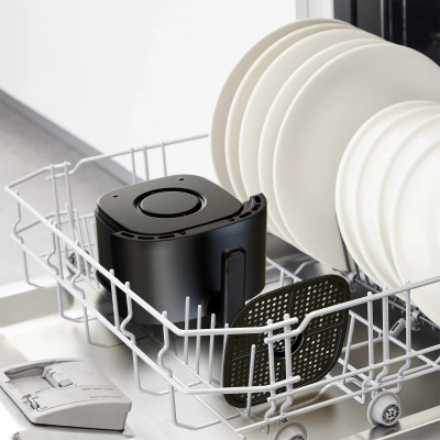 Tefal Мультипіч EasyFry Compact, 1300Вт, чаша-3л, сенсорне керув., пластик, чорний