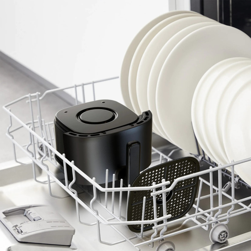 Tefal Мультипіч EasyFry Compact, 1300Вт, чаша-3л, сенсорне керув., пластик, чорний
