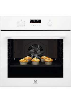 Electrolux Духова шафа Electrolux електрична, 72л, A+, пара, дисплей, конвекція, телескопічні напрямні, білий