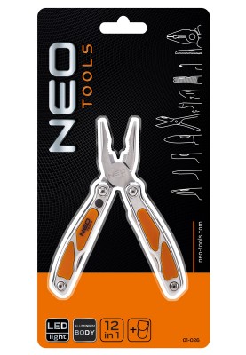 Neo Tools 01-026 Мультiтул, 12 елементiв, з LED