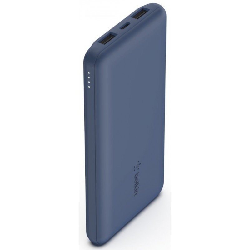 Belkin Портативний зарядний пристрій 10000mAh, 15W Dual USB-A, USB-C, blue