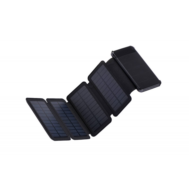 2E Портативний зарядний пристрій Power Bank Solar 8000mAh Black