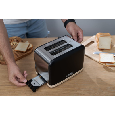 ARDESTO Тостер T-F420BWD, 800Вт, метал, 2 слоти, чорний