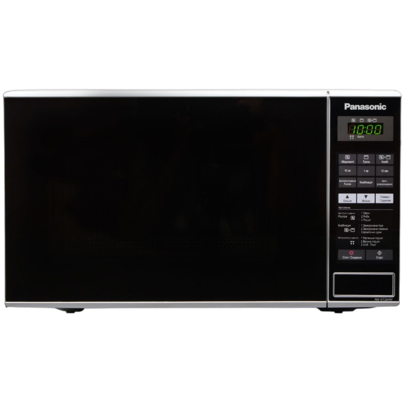 Panasonic Мікрохвильова піч, 20л, 800Вт, гриль, дисплей, нерж