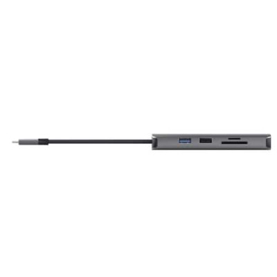 Trust Адаптер Trust Dalyx 8in1 USB-C> 1xUSB-А 3.2/USB-A 2.0/2xUSB-С/HDMI/Ehernet/SD/microSD, Алюміній, 0.15м, Сірий Trust Адаптер Trust Dalyx 8in1 USB-C> 1xUSB-А 3.2/USB-A 2.0/2xUSB-С/HDMI/Ehernet/SD/microSD, Алюміній, 0.15м, Сірий