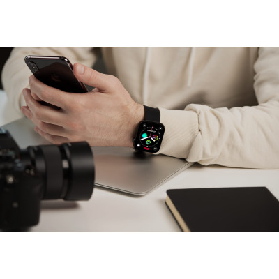 2E Смарт-годинник Wave Plus 47мм, 1.8", 240x286, BT 5.3, Чорний