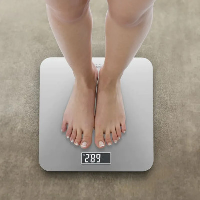 Tefal Веси Tefal підлогові Premiss, 160кг, AAAx2 в комплекті, скло, сірий