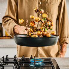 Tefal Сковорода Tefal Excellence Fusion,24см, алюміній, нержавіюча сталь, бакеліт, чорний