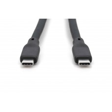 Digitus Кабель USB-C заряджання/синхронізації, 2м, USB 4.0 Gen2, 20G, 240W, 8K, силіконовий, чорний